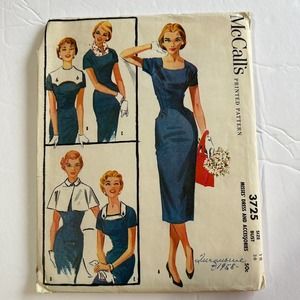 McCalls Vintage 1650's Pattern #3725 Women's Dress With Accessoriess Size 18‎